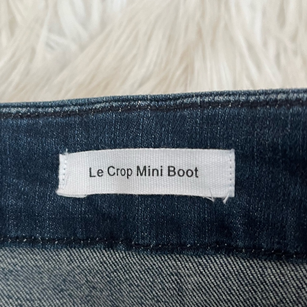 {FRAME} Le Crop Mini Boot Bootcut Jeans in Blue - Womens 28 - Picture 8 of 9